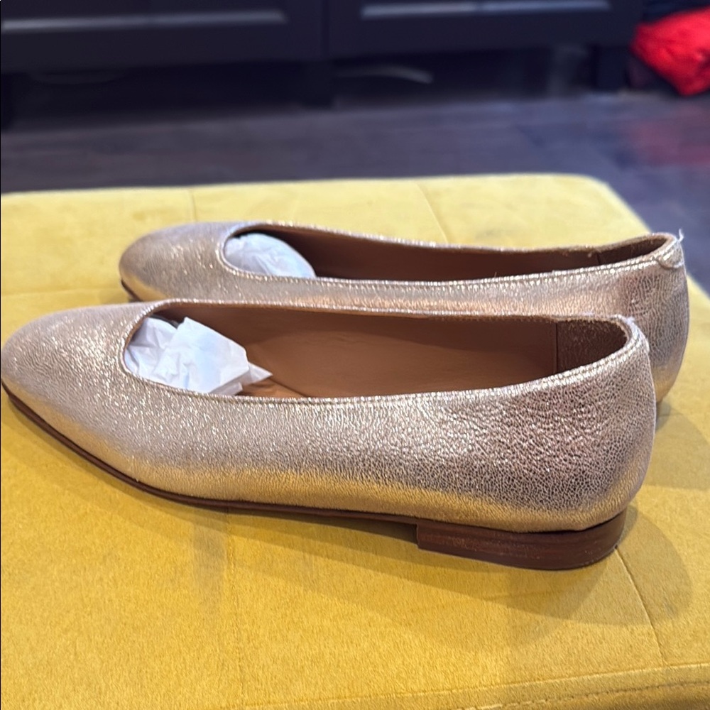 Bobbie’s Paris Champagne Gold Women's Flats